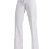 Pantalon Blanc, Taille Basse élastique 2 Boutons -Travail Professionnels Vêtements Magasin pantalon blanc taille basse elastique 2 boutons