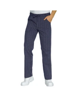 Pantalon Cuisinier Carreaux Bleu Blanc