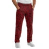 Pantalon Cuisinier Japonais Rouge Et Noir -Travail Professionnels Vêtements Magasin pantalon cuisinier japonais rouge et noir