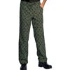 Pantalon Cuisinier Mela Vert -Travail Professionnels Vêtements Magasin pantalon cuisinier mela vert