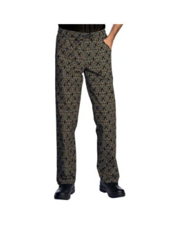 Pantalon Cuisinier Noir Biscuit