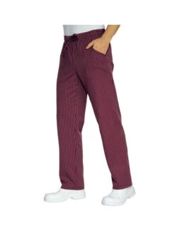 Pantalon Cuisinier Vienna Bordeaux
