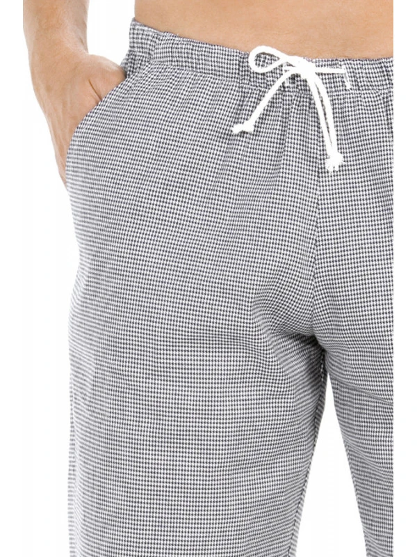 Pantalon De Cuisine Homme Imprimé Pied De Poule 4 Pantalon De Cuisine Homme Imprimé Pied De Poule – Image 2