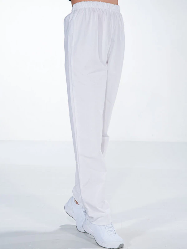 Pantalon De Travail Blanc 100% Coton Mixte ANDRE 4 Pantalon De Travail Blanc 100% Coton Mixte ANDRE – Image 2