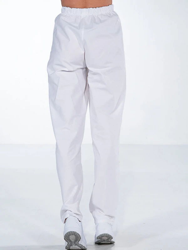 Pantalon De Travail Blanc 100% Coton Mixte ANDRE 5 Pantalon De Travail Blanc 100% Coton Mixte ANDRE – Image 3