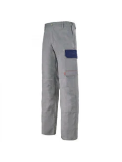 Pantalon De Travail Gris Acier Et Bleu Marine Muffler