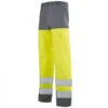 Pantalon Haut Visibilité Jaune Fluo Et Gris Acier Sapivog Hivi -Travail Professionnels Vêtements Magasin pantalon de travail haute visibilite jaune fluo et gris acier sapivog