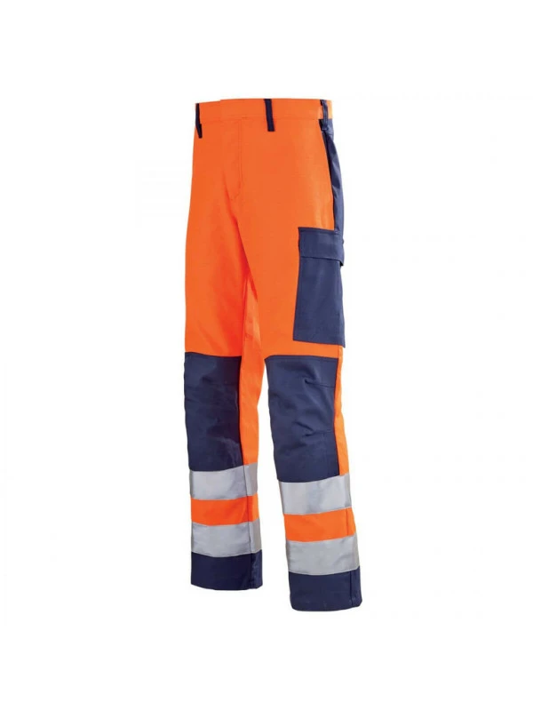 Pantalon De Travail Haute Visibilité Orange Hivi Et Bleu Marine Mars 3 Pantalon De Travail Haute Visibilité Orange Hivi Et Bleu Marine Mars