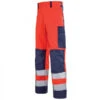 Pantalon De Travail Homme Rouge Hivi Et Bleu Marine Mars -Travail Professionnels Vêtements Magasin pantalon de travail haute visibilite rouge hivi bleu protect hivi a lafont