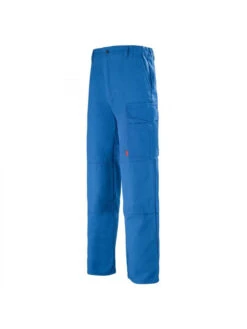 Pantalon De Travail Homme Multipoches Bleu Azur