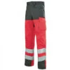 Pantalon De Travail Haute Visibilité Rouge Fluo Et Gris A.Lafont 2 Pantalon De Travail Haute Visibilité Rouge Fluo Et Gris A.Lafont -Travail Professionnels Vêtements Magasin pantalon de travail pour homme rouge hivi et gris a lafont