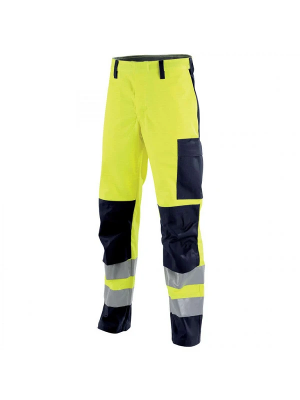 Pantalon De Travail Protect Hivi Jaune Fluo Et Bleu Marine Lafont 3 Pantalon De Travail Protect Hivi Jaune Fluo Et Bleu Marine Lafont