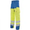 Pantalon Homme Jaune Hivi / Bleu Azur Pupil -Travail Professionnels Vêtements Magasin pantalon haute visibilite jaune hivi et bleu azur pupil