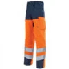 Pantalon De Travail Haute Visibilité Orange Hivi Et Bleu Marine Pupil -Travail Professionnels Vêtements Magasin pantalon haute visibilite orange hivi bleu marine pupil