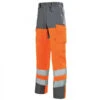 Pantalon De Travail Haute Visibilité Orange Hivi Et Gris -Travail Professionnels Vêtements Magasin pantalon haute visibilite orange hivi et gris acier pupil
