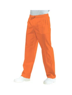 Pantalon Médical Mixte à Taille Elastique Couleur Corail