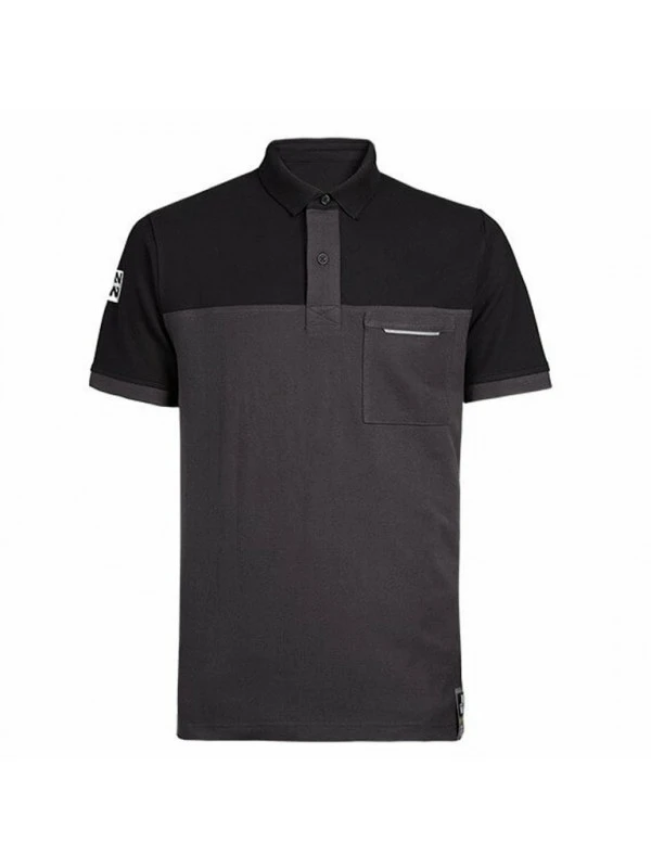 Polo De Travail Homme Carlson Gris Et Noir North Ways 3 Polo De Travail Homme Carlson Gris Et Noir North Ways