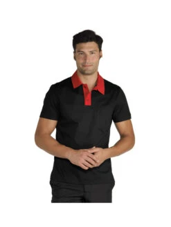 Polo Miami Unisexe Stretch Noir Rouge