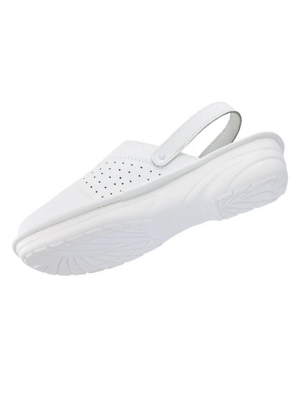 Sabot Médical Blanc Cuir Souple Sans EmboutFemme Anna Nordways 5 Sabot Médical Blanc Cuir Souple Sans EmboutFemme Anna Nordways – Image 3