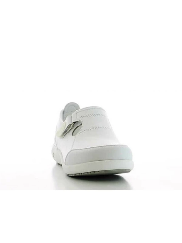 Sabot Médical En Cuir Blanc Lilia Oxypas 4 Sabot Médical En Cuir Blanc Lilia Oxypas – Image 2