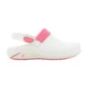 Sabot Professionnel En Cuir Blanc Et Rose Oxypas Dany 2 Sabot Professionnel En Cuir Blanc Et Rose Oxypas Dany -Travail Professionnels Vêtements Magasin sabot professionnel en cuir blanc et rose oxypas dany