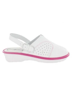 Sabots Médical Rose Cuir Souple Sans EmboutFemme Anna Nordways -Travail Professionnels Vêtements Magasin sabots medical rose cuir souple sans embout femme anna nordways 2