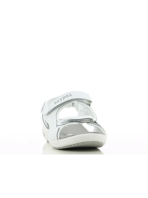 Sandale Infirmière En Cuir Blanc Olga Oxypas 4 Sandale Infirmière En Cuir Blanc Olga Oxypas – Image 2