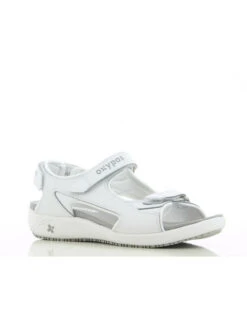 Sandale Infirmière En Cuir Blanc Olga Oxypas 11 Sandale Infirmière En Cuir Blanc Olga Oxypas -Travail Professionnels Vêtements Magasin sandale infirmiere en cuir blanc olga oxypas 4