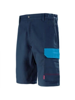 Short Bleu De Travail Marine Et Bleu