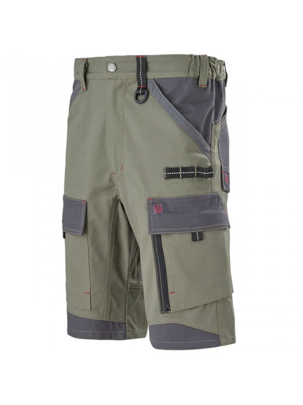 Short De Travail Kaki Et Gris Crusher Adolphe Lafont 3 Short De Travail Kaki Et Gris Crusher Adolphe Lafont