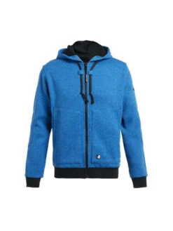 Sweat De Travail à Capuche En Maille Tricot Jaguar Bleu North Ways