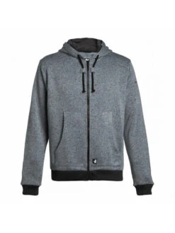 Sweat De Travail à Capuche En Maille Tricot Jaguar Gris Chiné North Ways