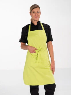 Tablier Bavette De Service Mixte Vert Pistache ANDREA