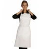 Tablier Blanc A Bavette Avec Ceinture Arceau à La Taille 2 Tablier Blanc A Bavette Avec Ceinture Arceau à La Taille -Travail Professionnels Vêtements Magasin tablier blanc a bavette avec ceinture arceau a la taille