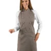 Tablier De Cuisine Beige Foncé Unisexe Isacco -Travail Professionnels Vêtements Magasin tablier de cuisine beige fonce unisexe isacco