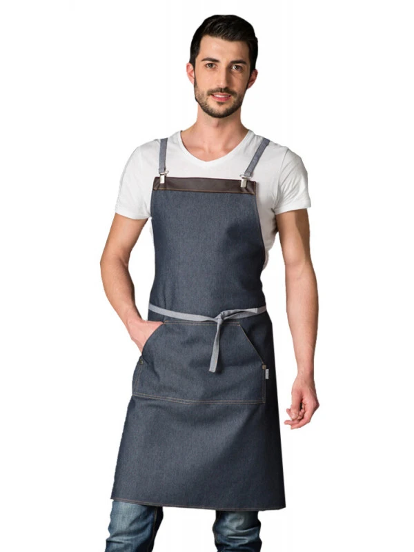 Tablier De Travail En Jeans Et Finition Cuir 3 Tablier De Travail En Jeans Et Finition Cuir