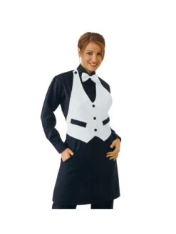 Tablier Garçon De Café Garçon Blanc Noir