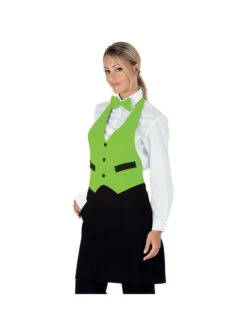 Tablier Garçon De Café Garçon Vert Pomme Noir