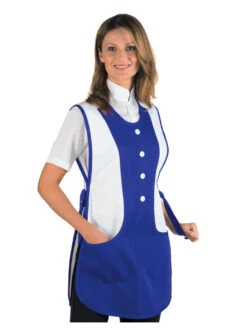 Tablier Médicale Kingston Bleu Cyan Blanc