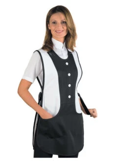 Tablier Médicale Kingston Noir Blanc