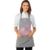 Tablier Lollipop Gris Tartan 423 -Travail Professionnels Vêtements Magasin tablier lollipop tartan 423