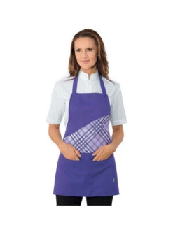 Tablier Lollipop Violet Tartan 427