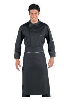 Tablier Rondin Cm 95x70 Noir Blanc