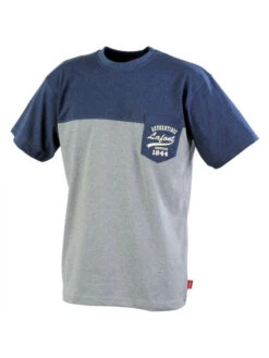 Tee-shirt Bicolore Chiné Bleu Chiné / Gris Foncé Chiné Cayuga