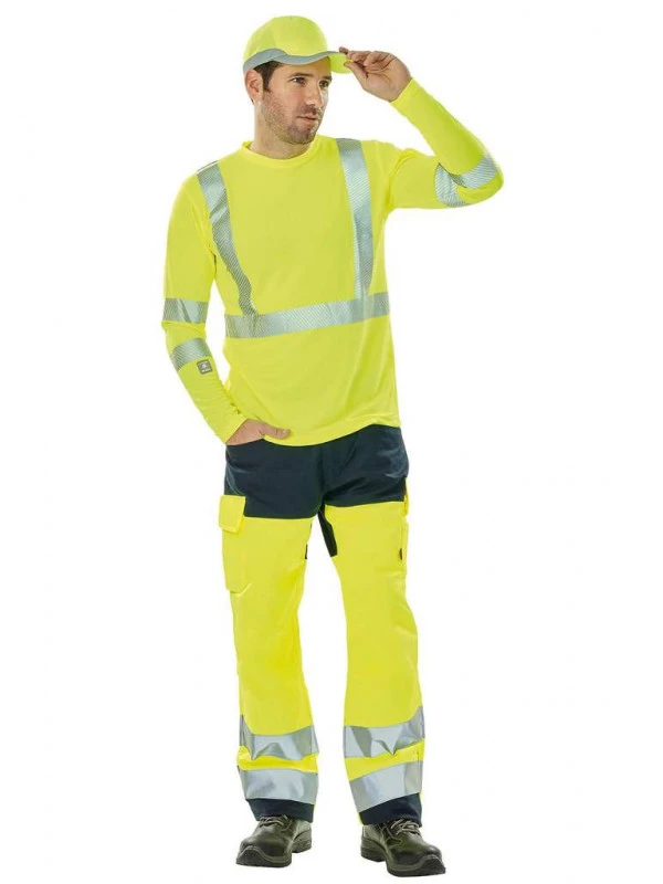 Tee-shirt De Travail Haute Visibilité Jaune Hivi Signal 4 Tee-shirt De Travail Haute Visibilité Jaune Hivi Signal – Image 2