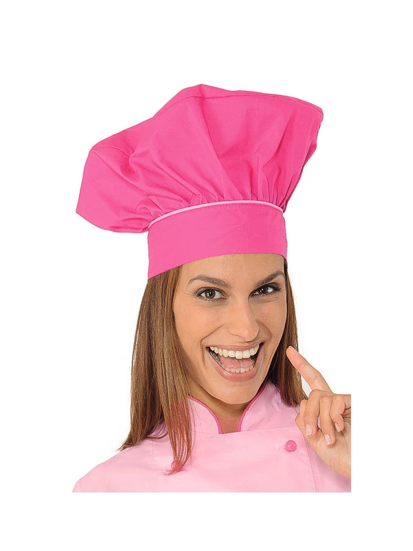 Toque De Chef Cuisinier Femme Fuschia 3 Toque De Chef Cuisinier Femme Fuschia