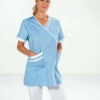 Tunique Aide-Soignante Bleue/blanche Lilee 2 Tunique Aide-Soignante Bleue/blanche Lilee -Travail Professionnels Vêtements Magasin tunique aide soignante bleublanc lilee