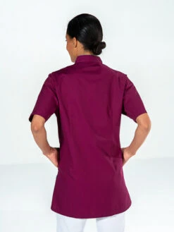 Tunique Asymétrique Esthéticienne Odile Prune -Travail Professionnels Vêtements Magasin tunique asymetrique estheticienne odile prune 2