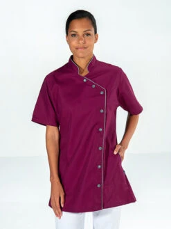 Tunique Asymétrique Esthéticienne Odile Prune