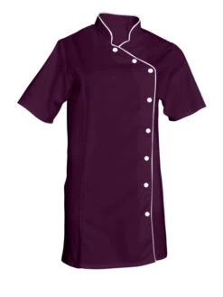 Tunique Asymétrique Esthéticienne Odile Prune -Travail Professionnels Vêtements Magasin tunique asymetrique estheticienne odile prune 3